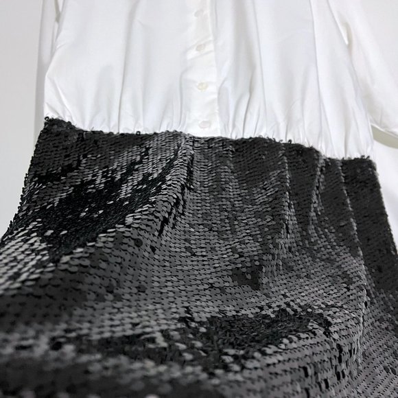 Anthropologie Mare Mare Button-Down Sequin Twofer Mini Dress NWT - Picture 8 of 13